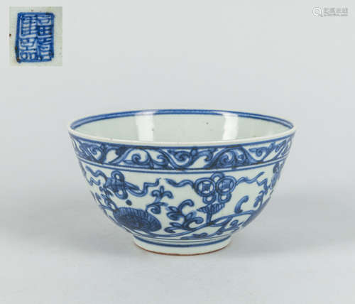 Chinese Export Blue White Porcelain Bowl