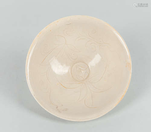 Chinese Ding Type Porcelain Lotus Tea Cup