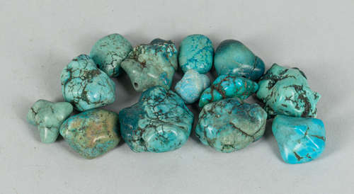 Large Group of AZ Turquoise Stones Collection