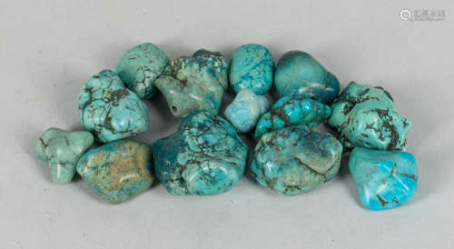 Large Group of AZ Turquoise Stones Collection