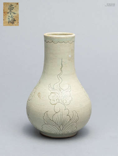 Korean Celadon Porcelain Cabinet Vase