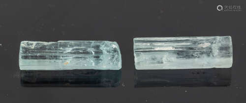 Set of Clear Aquamarine Stones