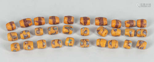 Group of Antique Roman Eye Type Glass Beads