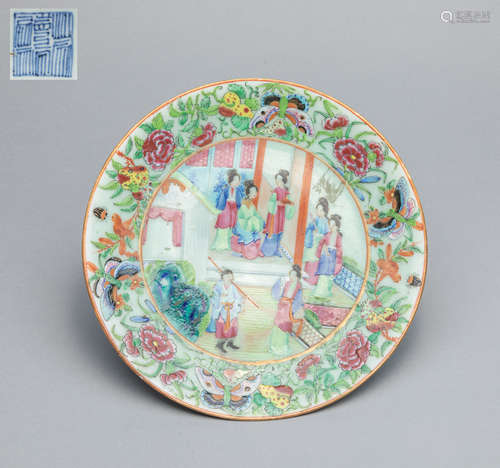 Chinese Export Famille Rose Porcelain Plate