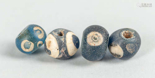 Group Antique Roman Dragonfly Eye Glass Beads