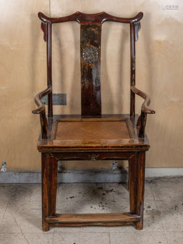 Chinese Export Wood Arm Chair