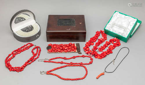 Group of Collected Coral Like Necklace