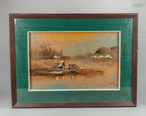 Signed 1970 Painting of Landscapes