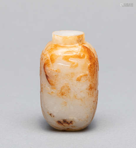 Fine Chinese Carved Jade snuff Bottle