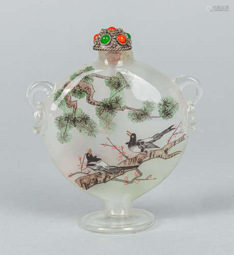 Chinese Inside Painting Glass Snuff Bottle