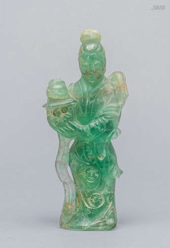 Chinese Old Crystal Sculpture of Lady