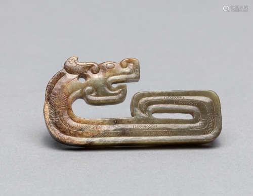Chinese Old Jade Carving of Dragon