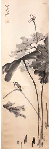 A CHINESE FLOWER AND BIRD PAINTING BA DA SHANREN MARK