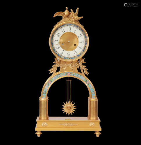 Bronze Gilt Clock 18th century Style