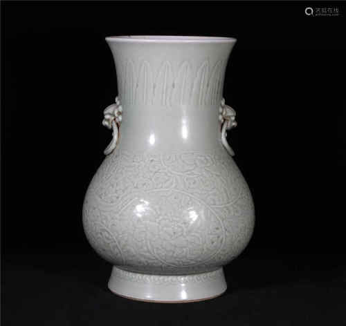 Celadon Glazed Zun Vase Guangxu Style
