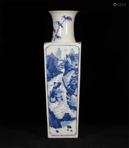 Blue and White Vase Kangxi Style