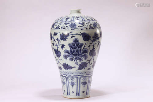 CHINESE BLUE WHITE PORCELAIN VASE