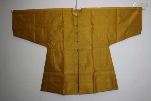 CHINESE QING DYNASTY YELLOW UNDERGARMENT