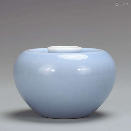 CHINESE BLUE GROUND PORCELAIN WATER COUPE