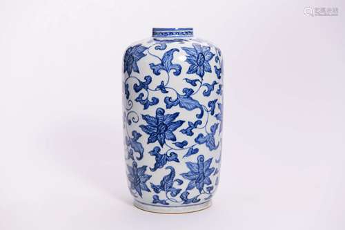 CHINESE BLUE WHITE PORCELAIN VASE MARKED