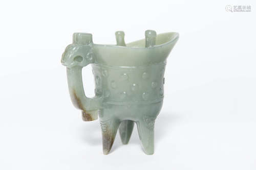 CHINESE CELADON JADE CUP