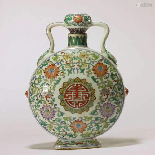 CHINESE DOUCAI PORCELAIN VASE MARKED