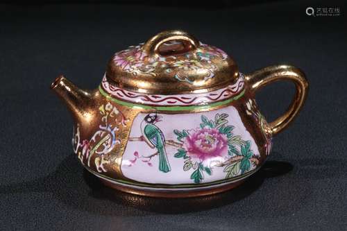 A Zisha Teapot With Gilding