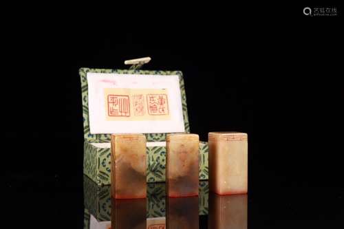 Set Of Shoushan Stone Seals