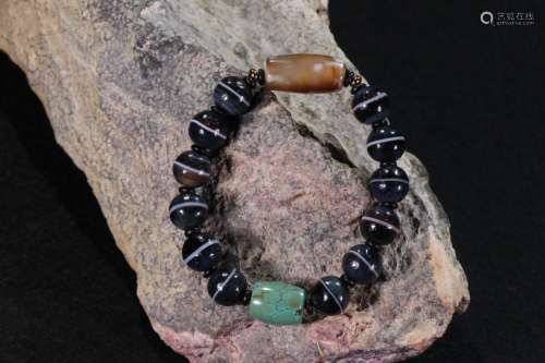 Turquoise Stone Agate Bracelet