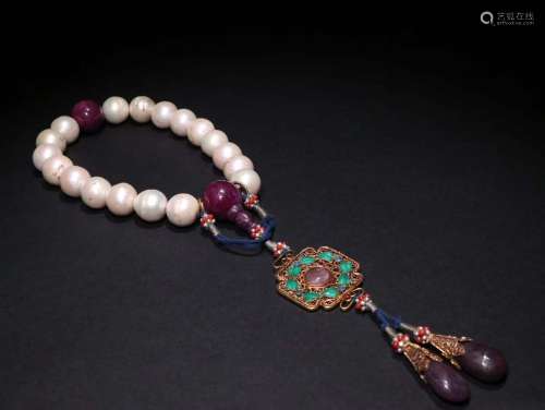 A Pearl 108-Bead Bracelet