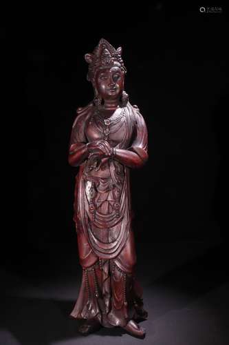 An Agarwood Guanyin Statue