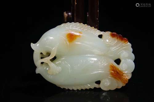 A Hetian Jade Auspicious Pattern Ornament