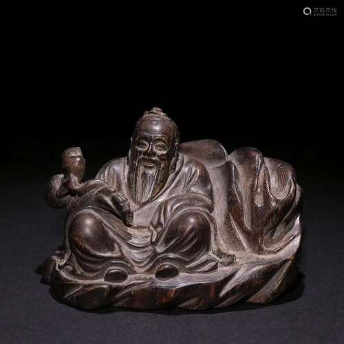 An Agarwood Figure Ornament