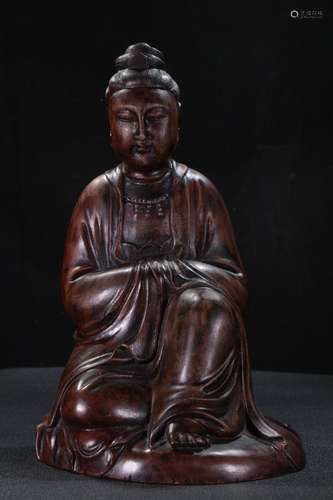 An Agarwood Guanyin Statue