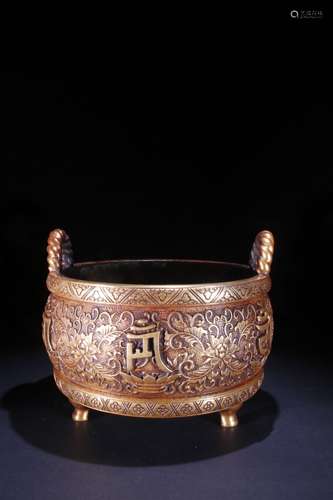 Gilt Bronze Ear Censer