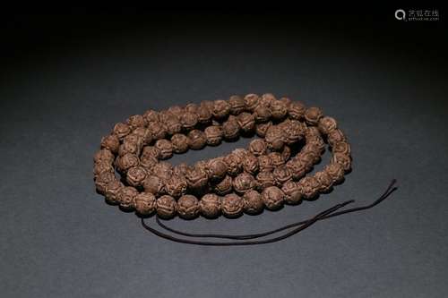 An Agarwood 108-Bead Rosary