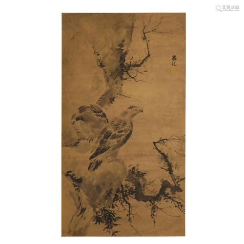 Lv Jiying, Eagle Painting