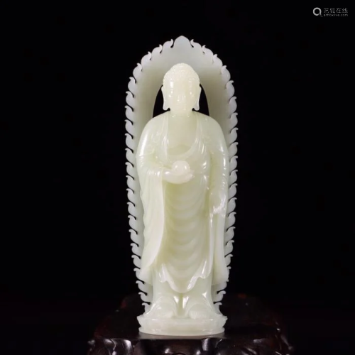 Hetian Jade Buddha Ornament
