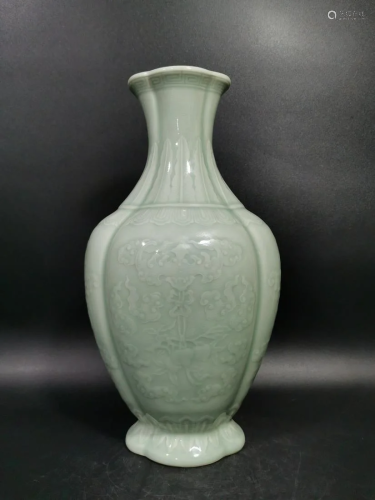 Celadon Square Vase