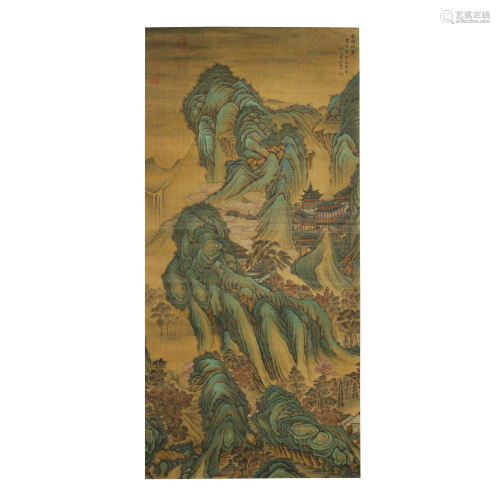 Yuan Jiang, Landscape Silk Painting