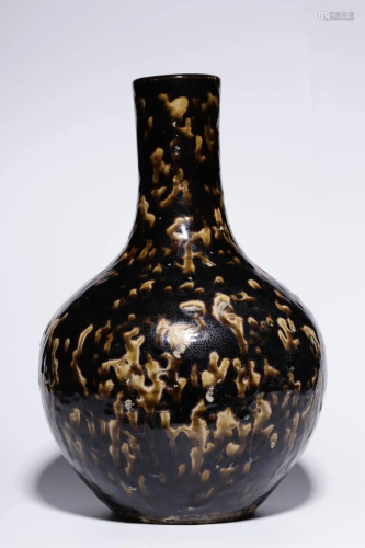 Jizhou Yao Brown-Glazed Vase