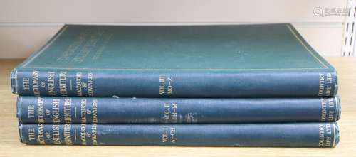 Macquoid & Edwards, The Dictionary of English Furniture, vols 1, 2 and 3