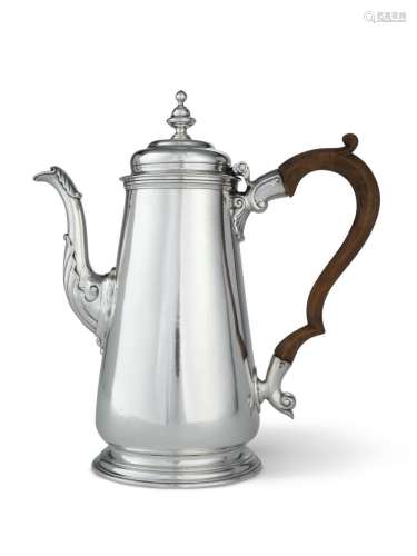 An American Silver Coffee Pot, Samuel Casey, South Kingstown, RI, circa 1755-60