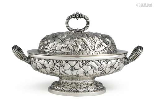 An American Silver Small Tureen and Cover, Tiffany & Co., New York, circa 1880