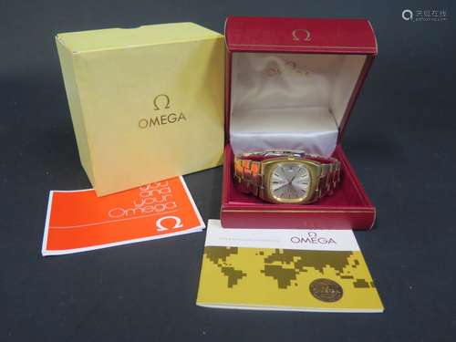 An Omega Automatic Gent's Gold Plated Wristwatch, 23 jewel 1012 movement no. 38/887345, case no.