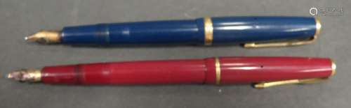 A Parker Duofold and Parker Junior (missing lid end)