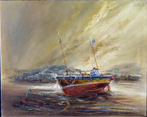 Wyn Appleford, 'Ye Boat', 20th/21st Century, Oil on Canvas, 51 x 42cm, Unframed