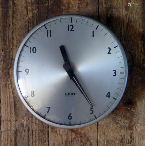 A 1960's GENT of Leicester Electric Wall Clock with 8.5