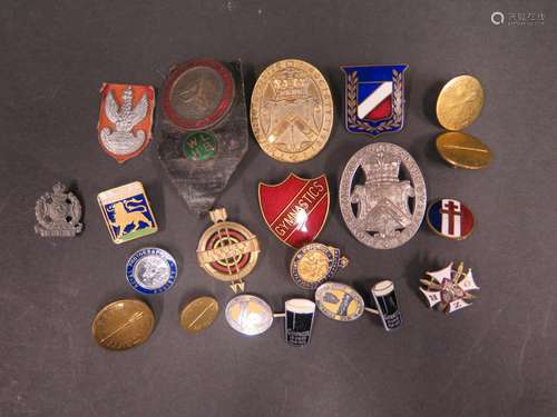 A Selection of Enamel Badges including Guinness