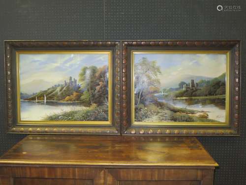 A Pair of A. Fordyce Oil Paintings, 60x45cm, framed & glazed